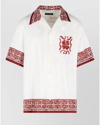 Dolce & Gabbana - Silk Printed Short-Sleeve Shirt - Lyst