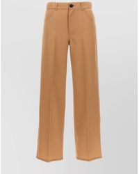 Jil Sander - Virgin Wool Wide-Leg Trousers - Lyst
