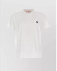 Valentino Garavani - Cotton Logo Print T-Shirt - Lyst