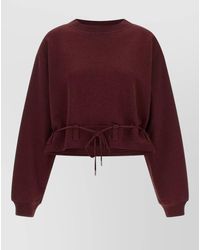 Dries Van Noten - Cotton Cropped Sweatshirt - Lyst