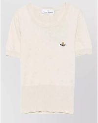 Vivienne Westwood - Cashmere-Blend Ribbed Short-Sleeve Top - Lyst