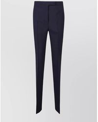Ferragamo - Wool Straight-Leg Trousers - Lyst