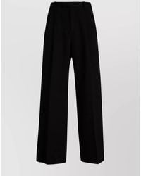 Lanvin - Wool Wide-Leg Trousers - Lyst