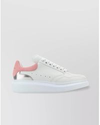 McQueen - Leather Oversized Low-Top Sneakers - Lyst