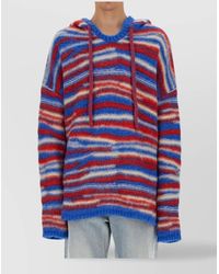 ERL - Striped Hooded Sweater Drawstring - Lyst