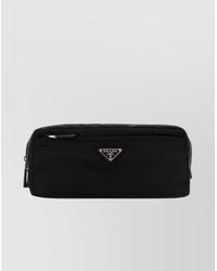 Prada - Rectangular Re-Nylon Beauty Case With Saffiano Leather - Lyst
