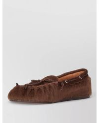 P.A.R.O.S.H. - Slippers Bow Detail Casual Style Faux Fur - Lyst
