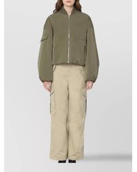 Bottega Veneta - Cotton Wide-Leg Cargo Trousers - Lyst