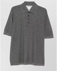 Bottega Veneta - Cashmere Short-Sleeve Polo Shirt - Lyst