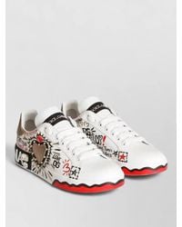 Dolce & Gabbana - Crystal Embellished Calf Leather Low Top Sneakers - Lyst