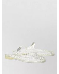 Tory Burch - Transparent Perforated Flat Mules - Lyst