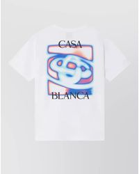 CASABLANCA - Organic Cotton Oversized Printed T-Shirt - Lyst
