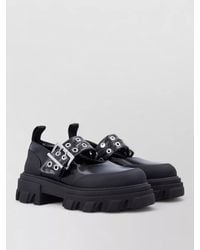 Ganni - Cleated Sole Ballerina Style Loafer - Lyst