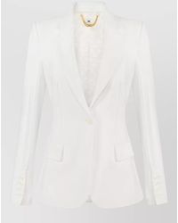 Elisabetta Franchi - Single-Breasted Slim-Fit Blazer - Lyst