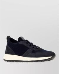Tod's - Leather Knit Low-Top Sneakers - Lyst