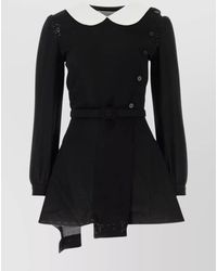 Maison Margiela - Virgin Wool Regular-Fit Mini Dress - Lyst
