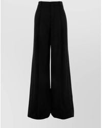 Saint Laurent - Wool Wide-Leg Pant - Lyst