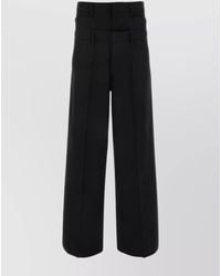 DSquared² - Virgin Wool Wide-Leg Trousers - Lyst