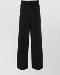 DSquared² - Virgin Wool Wide-Leg Trousers - Lyst