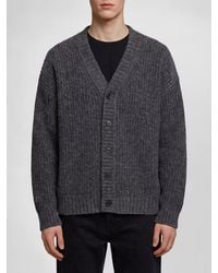Roberto Collina - Wool Nylon Cardigan Regular Fit V Neck - Lyst