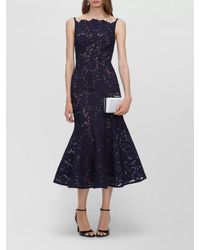 Self-Portrait - Spiral Lace Midi Dress - Lyst