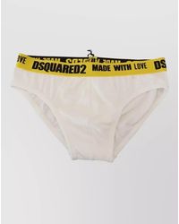 DSquared² - Stretch Logo Cotton Blend Briefs - Lyst