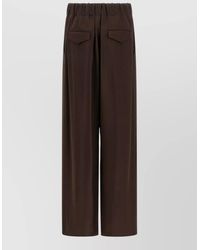 Jil Sander - Satin Wide-Leg Trousers - Lyst