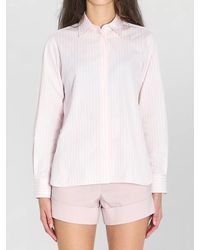 Max Mara - Striped Cotton Poplin Long-Sleeve Shirt - Lyst