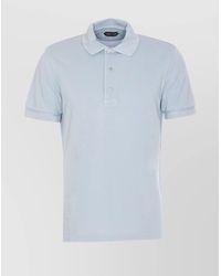 Tom Ford - Polo Shirt With Ribbed Collar And Cuffs - Lyst