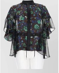 Sacai - Floral-Print Jacket - Lyst