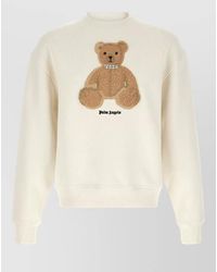 Palm Angels - Bear Cotton Logo-Print Crew-Neck Sweatshirt - Lyst