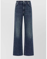 Dolce & Gabbana - High-Rise Wide-Leg Denim Jeans - Lyst