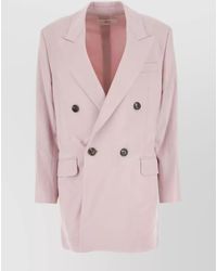 Ami Paris - Virgin Wool Oversized Double-Breasted Blazer - Lyst