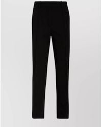 Lanvin - Wool High-Rise Cropped Straight-Leg Tailored Trousers - Lyst
