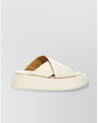 Marsèll - Leather Flat Slides - Lyst