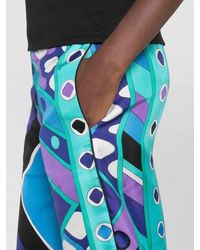 PUCCI - Silk Printed Wide-Leg Trousers - Lyst