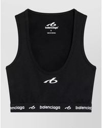 Balenciaga - Scoop Neck Technical Bra Tank Top - Lyst