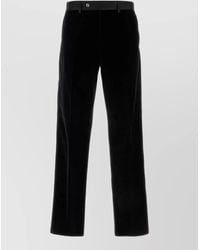 Fendi - Velvet Tailored Trousers - Lyst
