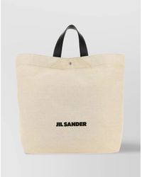 Jil Sander - Market Tote Canvas Shoulder Bag - Lyst