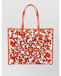 Dolce & Gabbana - Maiolica Print Canvas Tote Bag - Lyst