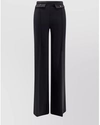 Elisabetta Franchi - Flared Wide-Leg Trousers - Lyst