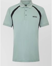 BOSS - Slim Fit Polo Shirt Stretch Fabric - Lyst