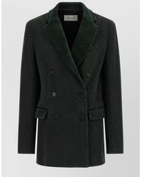 Dries Van Noten - Denim Double-Breasted Blazer - Lyst