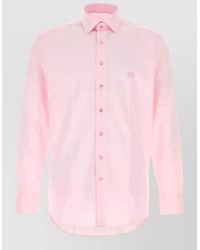 Etro - Stretch Poplin Shirt - Lyst