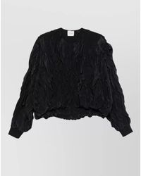 Alysi - Ruffled Bomber Jacket - Lyst