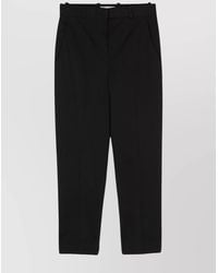 Circolo 1901 - Textured Tapered Tailored Trousers - Lyst