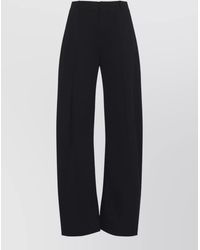 MM6 by Maison Margiela - Cotton High-Rise Wide-Leg Trousers - Lyst