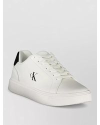 Calvin Klein - Leather Low-Top Sneakers - Lyst