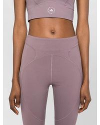 adidas By Stella McCartney - Organic Cotton Panelled High-Rise 7/8 Leggings - Lyst