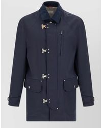 Brunello Cucinelli - Techno Cotton Jacket High Collar Design - Lyst